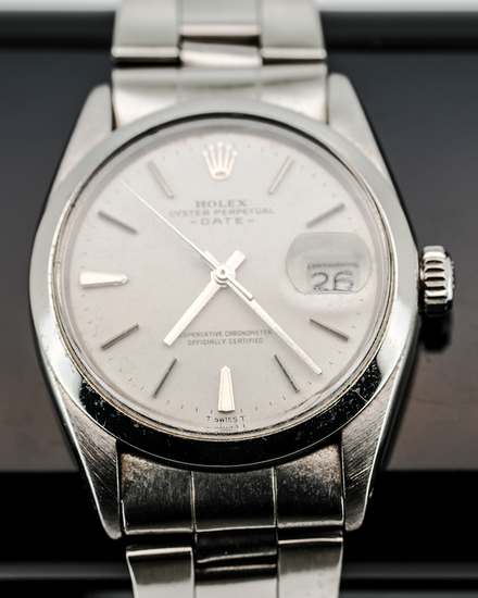 Rolex Oyster Perpetual Date 34MM Silver Dial Oyster Bracelet (1500)
