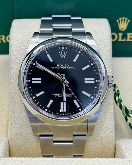 2024 Rolex Oyster Perpetual 41MM Black Dial Oyster Bracelet (124300)