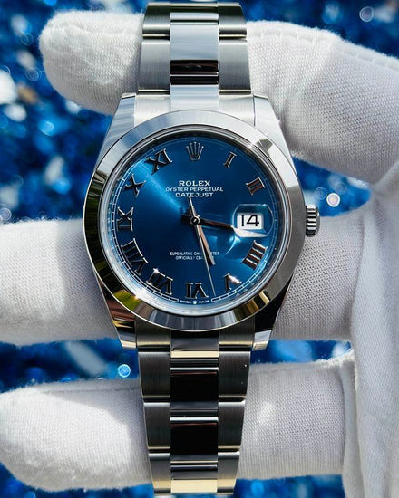 2025 Rolex Datejust 41MM Blue Dial Oyster Bracelet (126300)