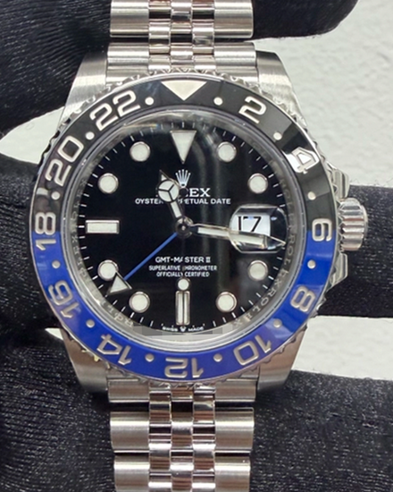 2022 Rolex GMT-Master II "Batgirl" 40MM Black Dial Jubilee Bracelet (126710BLNR)