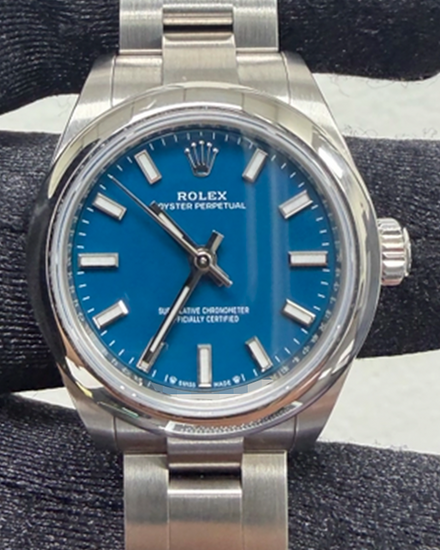 2025 Rolex Oyster Perpetual 28MM Blue Dial Oyster Bracelet (276200)