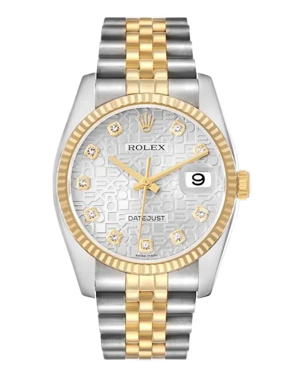 2011 Rolex Datejust 36MM Silver "Jubilee" Dial Two-Tone Jubilee Bracelet (116233)