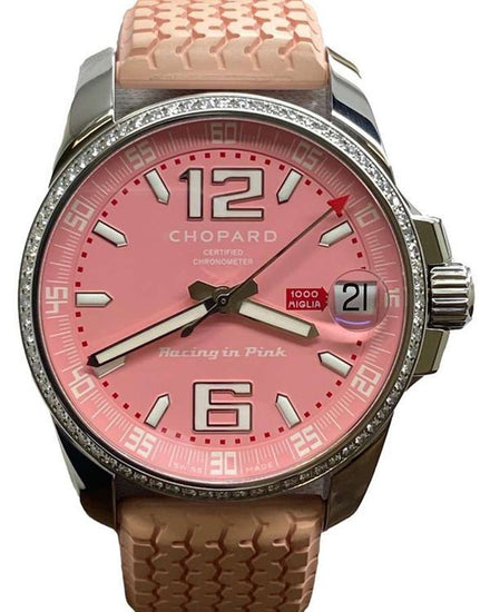 Chopard Mille Miglia Gran Turismo XL "Racing Pink" L.E. 44MM Pink Dial Rubber Strap (178997-3001)