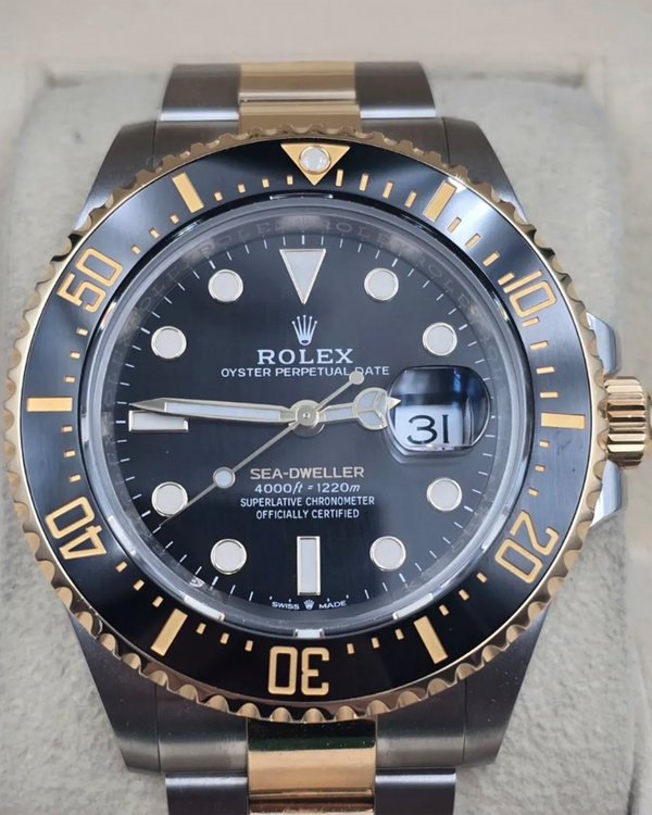 2024 Rolex Sea-Dweller 43MM Black Dial Two-Tone Oyster Bracelet (126603)