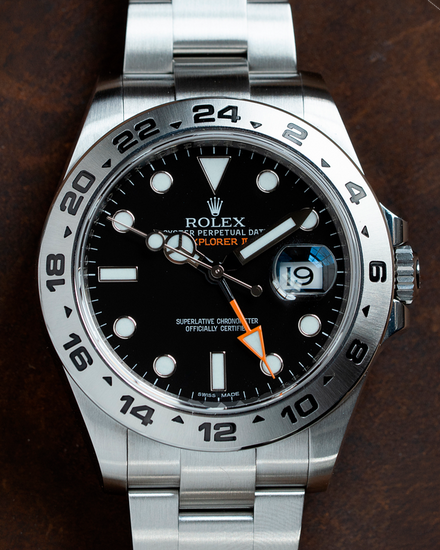 2015 Rolex Explorer II 42MM Black Dial Oyster Bracelet (216570)