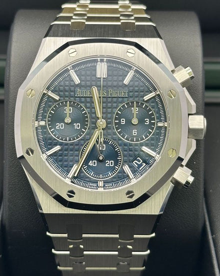 2025 Audemars Piguet Royal Oak Chronograph 41MM Blue Dial Steel Bracelet (26240ST.OO.1320ST.01)