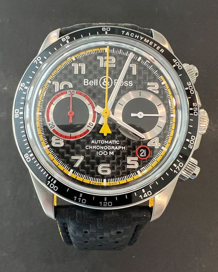 2021 Bell & Ross BR V2-94 L.E. 41MM Carbon Fiber Dial Leather Strap (BRV294-RS18/SCA)