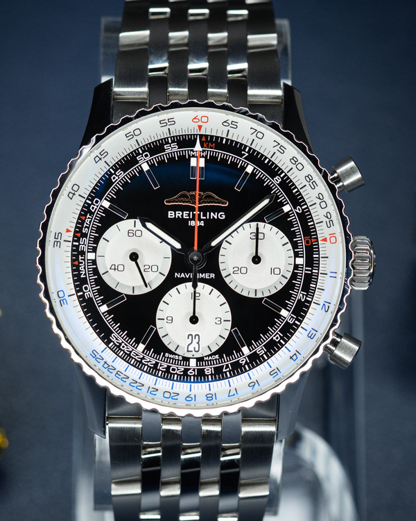 2024 Breitling Navitimer B01 Chronograph 41MM Black Dial Steel Bracelet (AB0139211B1A1)