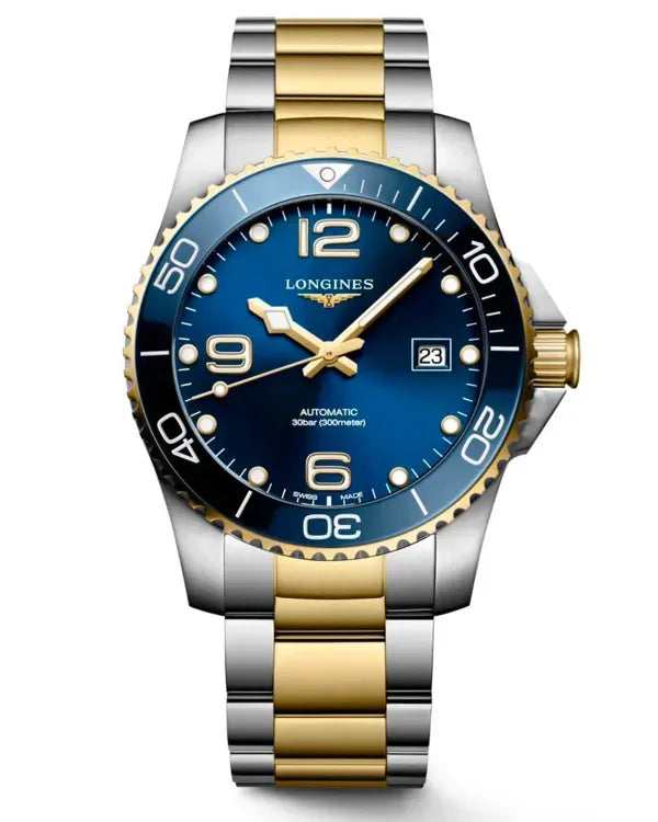 No Reserve - Longines HydroConquest 41MM Blue Dial Two-Tone Bracelet (L3.781.3.96.7)