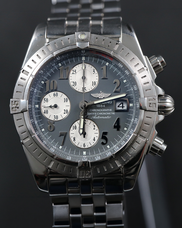 Breitling Chronomat Evolution 44MM Grey Dial Steel Bracelet (A13356)