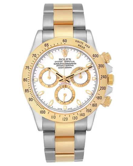 2017 Rolex Cosmograph Daytona 40MM White Dial Two-Tone Oyster Bracelet (116523)