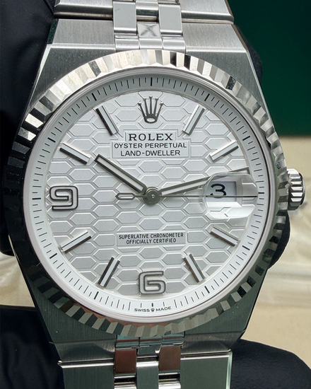 2026 Rolex Land-Dweller 40MM White Dial Flat Jubilee Bracelet (127334)