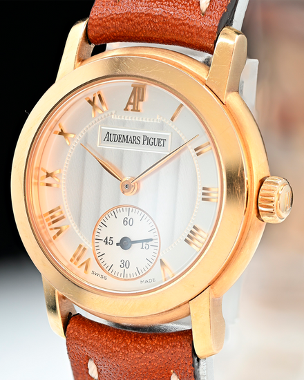 Audemars Piguet Jules Audemars Small Seconds 29MM Silver Dial Leather Strap (77230OR.OO.A082MR.01)