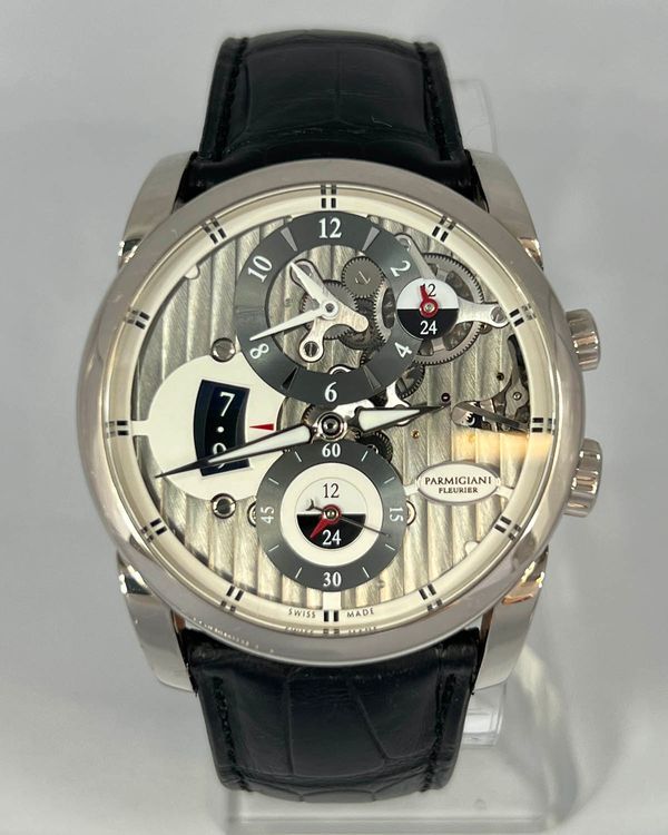 2011  Parmigiani Fleurier Tonda Hemispheres 42MM Grey Dial Leather Strap (PFC231-1200300-HA1441)