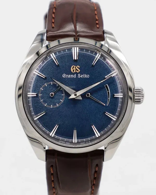 Grand Seiko Elegance "Mt. Iwate" L.E. 39MM Blue Dial Leather Strap (SBGK005)