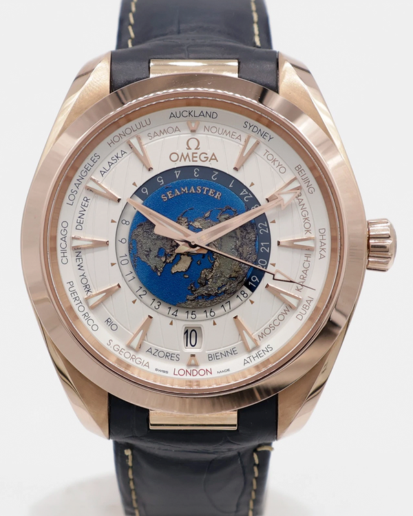 2022 Omega Seamaster Aqua Terra 150M 43MM Silver Dial Leather Strap (220.53.43.22.02.001)