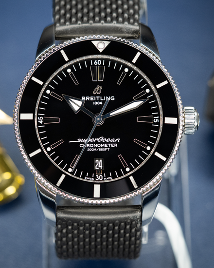 Breitling Superocean Heritage II S.E. 44MM Black Dial Rubber Strap (AB2030)