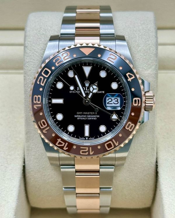 2024 Rolex GMT-Master II "Rootbeer" 40MM Black Dial Two-Tone Oyster Bracelet (126711CHNR)