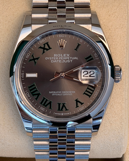 2026 Rolex Datejust "Wimbledon" 36MM Slate Dial Jubilee Bracelet (126200)