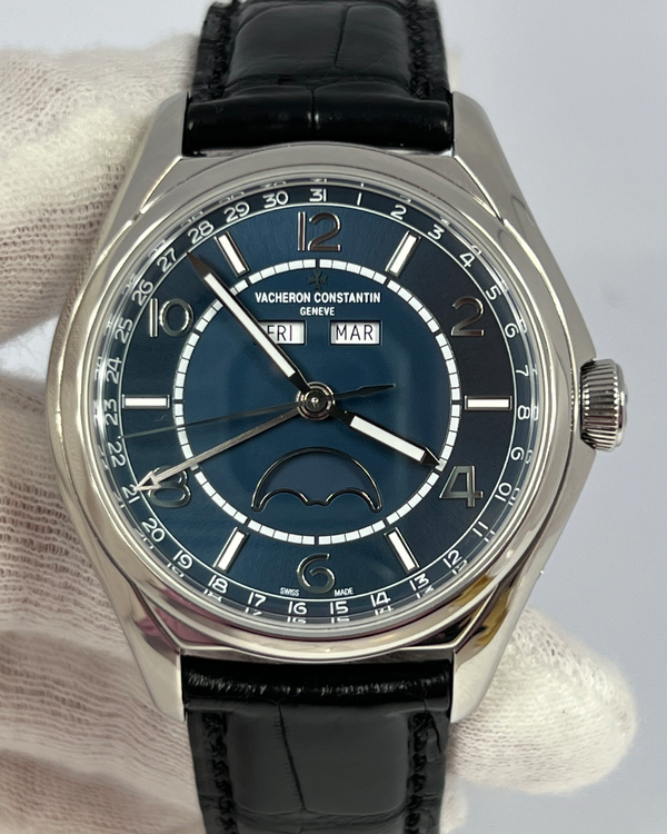 2020 Vacheron Constantin Fiftysix 40MM Blue Dial Leather Strap (4000E/000A-B548)