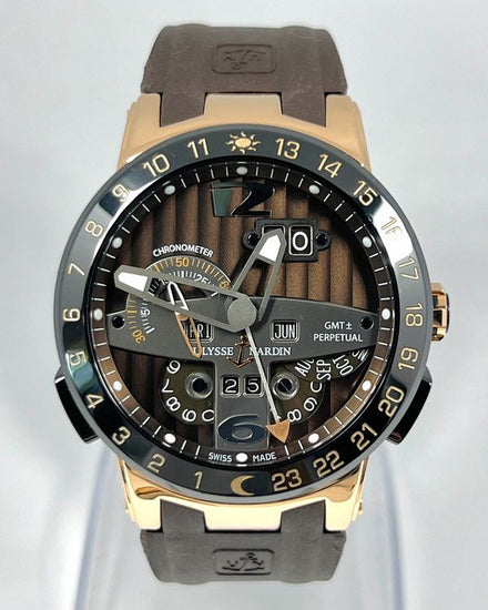 Ulysse Nardin El Toro GMT Perpetual L.E. 43MM Brown Dial Rubber Strap (322-00)