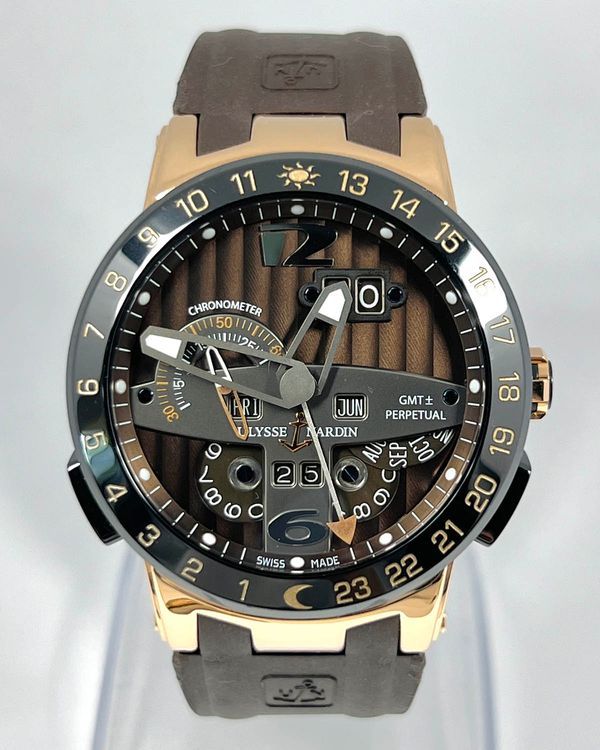 Ulysse Nardin El Toro GMT Perpetual L.E. 43MM Brown Dial Rubber Strap (322-00)