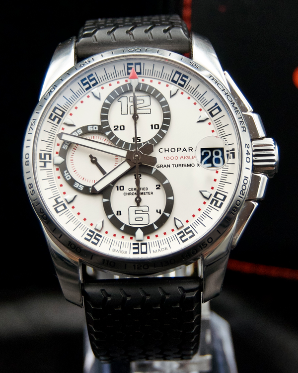 2015 Chopard Mille Miglia GT XL Chronograph 44MM White Dial Rubber Strap (8459)