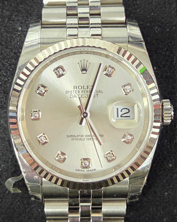 Rolex Datejust 36MM Silver Dial Super Jubilee Bracelet (116234)
