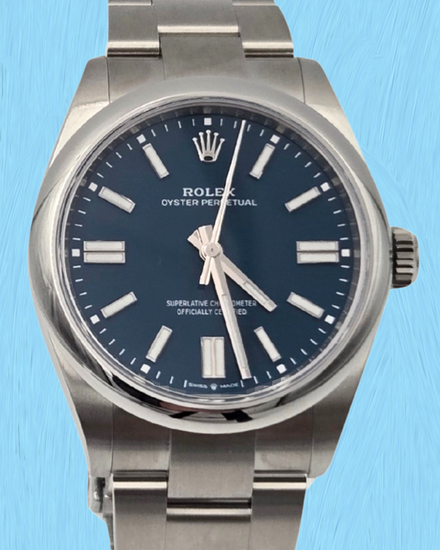 2026 Rolex Oyster Perpetual 41MM Blue Dial Oyster Bracelet (134300)