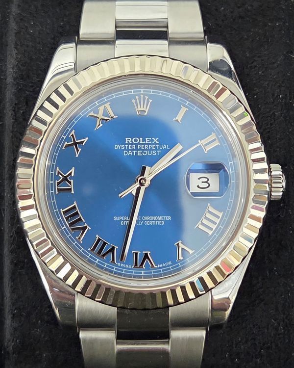 2022 Rolex Datejust 41MM Blue Dial Oyster Bracelet (126334)