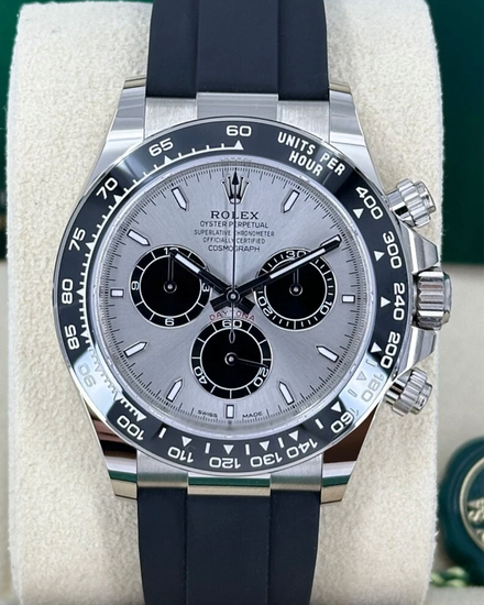 2026 Rolex Cosmograph Daytona 40MM Silver Dial Oysterflex Strap (126519LN)