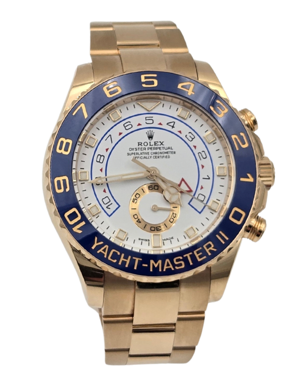 2023 Rolex Yacht-Master 44MM White Dial Yellow Gold Oyster Bracelet (116688)