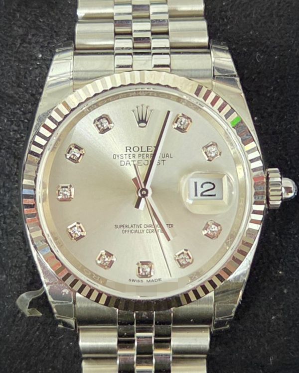 2017 Rolex Datejust 36MM Silver Dial Jubilee Bracelet (116234)