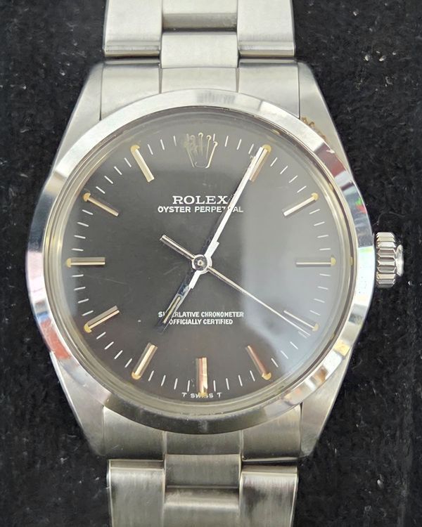 Rolex Oyster Perpetual 34MM Grey Dial Oyster Bracelet (1002)