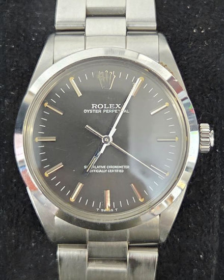 Rolex Oyster Perpetual 34MM Grey Dial Oyster Bracelet (1002)