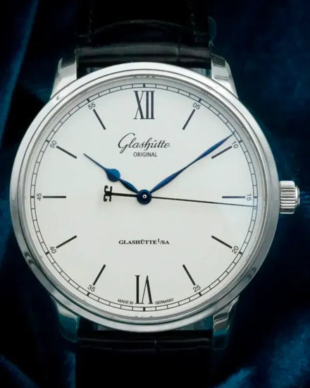 No Reserve - 2020 Glashütte Original Senator Excellence 40MM Silver Dial Leather Strap (1-36-01-01-02-01)