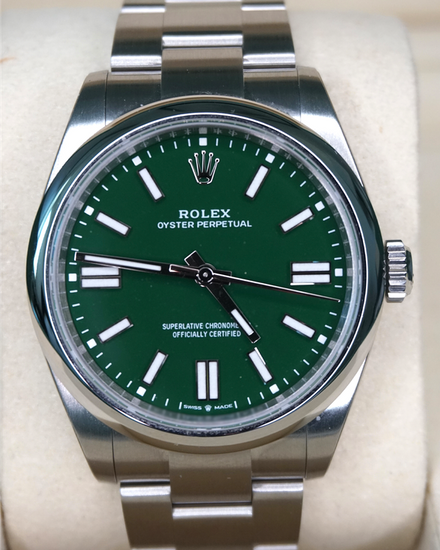2026 Rolex Oyster Perpetual 41MM Green Dial Oyster Bracelet (134300)