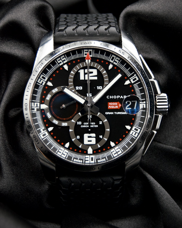 2003 Chopard Mille Miglia "Gran Turismo" L.E. 44MM Black Dial Rubber Strap (168459-3001)