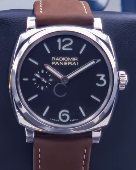 2016 Panerai Radiomir 1940 3 Days 42MM Black Dial Leather Strap (PAM00574)