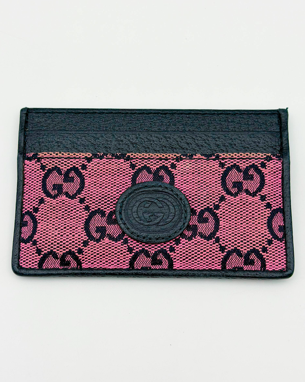 No Reserve - Gucci GG Marmont Monogram Retro Cardholder 4.5 x 3 x 0.25IN Leather/Textile (Monogram Multicolor)
