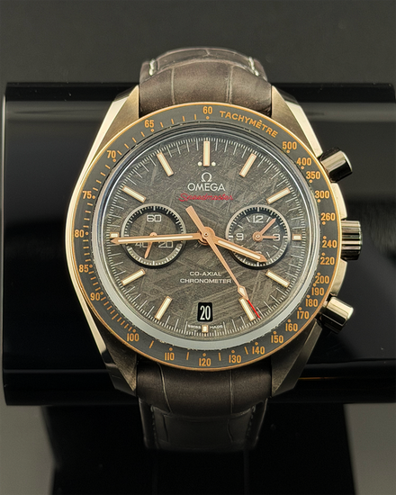 2023 Omega Speedmaster Dark Side of the Moon "Grey Side" 44.25MM Meteorite Dial Leather Strap (311.63.44.51.99.001)