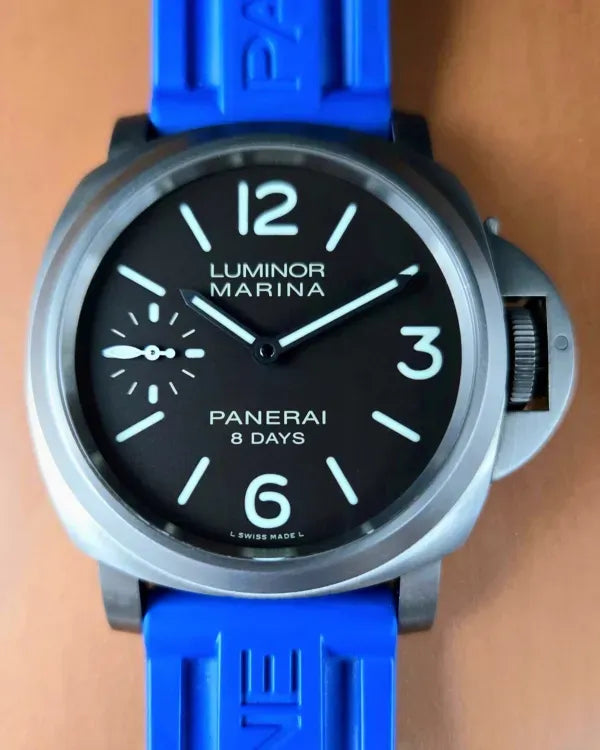 2017 Panerai Luminor Marina 8 Days 44MM "Tobacco" Brown Dial Rubber Strap (PAM00564)