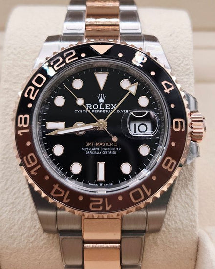 2024 Rolex GMT-Master II "Rootbeer" 40MM Black Dial Two-Tone Oyster Bracelet (126711CHNR)