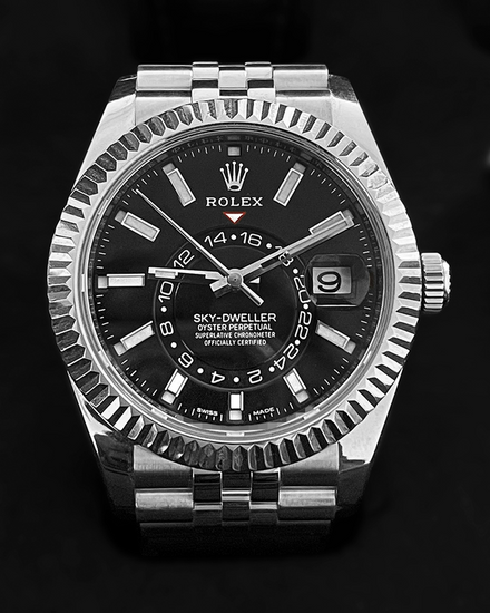 2021 Rolex Sky-Dweller 42MM Black Dial Jubilee Bracelet (326934)