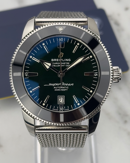 Breitling Superocean Heritage B20 42MM Green Dial Steel Bracelet (AB2010)
