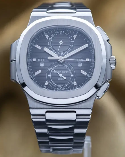 2016 Patek Philippe Nautilus Time Travel 40.5MM Grey Dial Steel Bracelet (5990/1A-001)