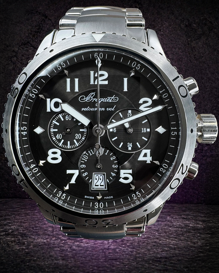2022 Breguet Type XXI Transatlantique Flyback Chronograph 42.5MM Grey Dial Steel Bracelet (3810ST/92/SZ9)