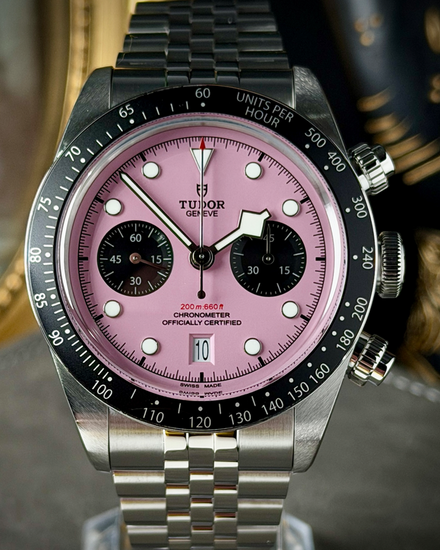 2024 Tudor Black Bay Chrono "Flamingo" 41MM Pink Dial Steel Bracelet (79360N)