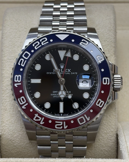 2022 Rolex GMT-Master II "Pepsi" 40MM Black Dial Jubilee Bracelet (126710BLRO)