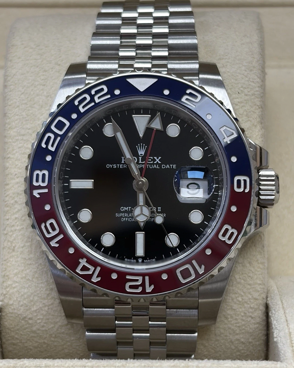 2022 Rolex GMT-Master II "Pepsi" 40MM Black Dial Jubilee Bracelet (126710BLRO)